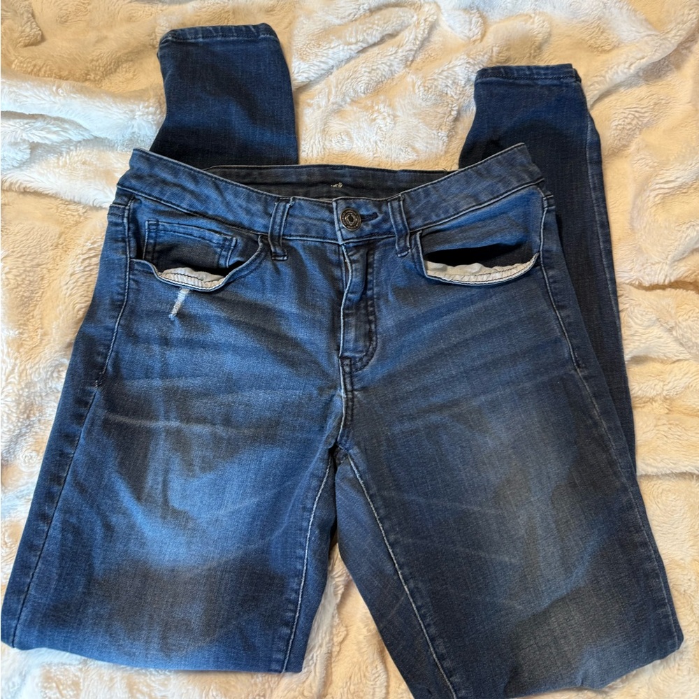 SO Women's Dark Blue Skinny Jeans